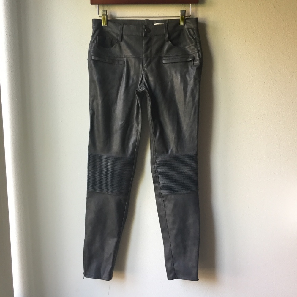 Pantalon Motard Cuir J Brand Noir Taille 27 - Coupe Cropped Mi-hauteur - Neuf Avec étiquettes